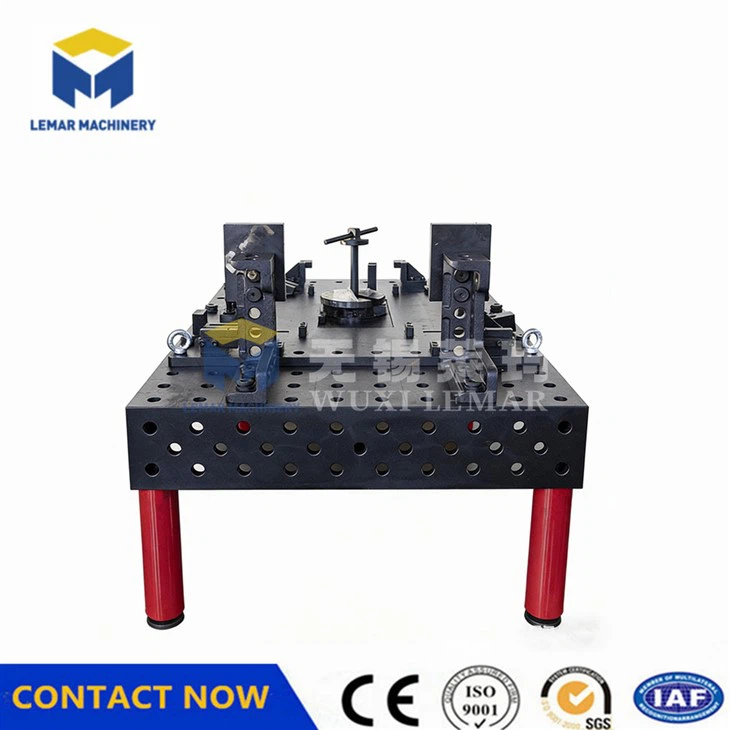 welding platform with fixtures